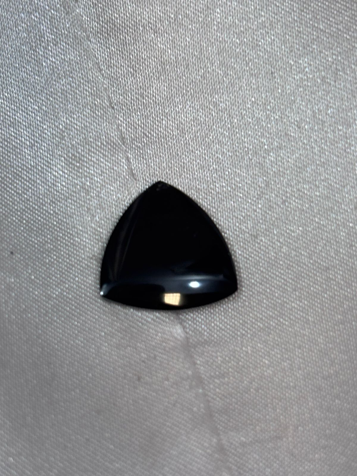 Ónix negro cabujón doble marquesa