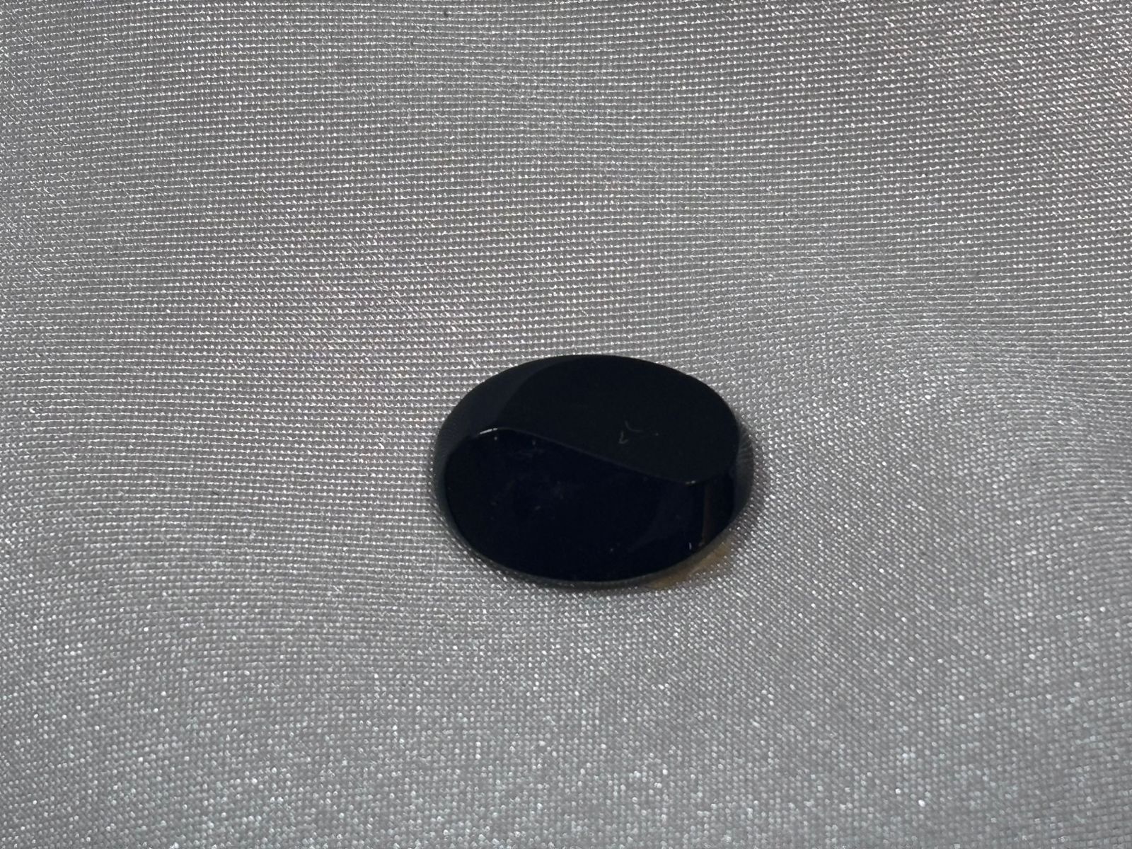 Ónix Negro Ovalado Plano