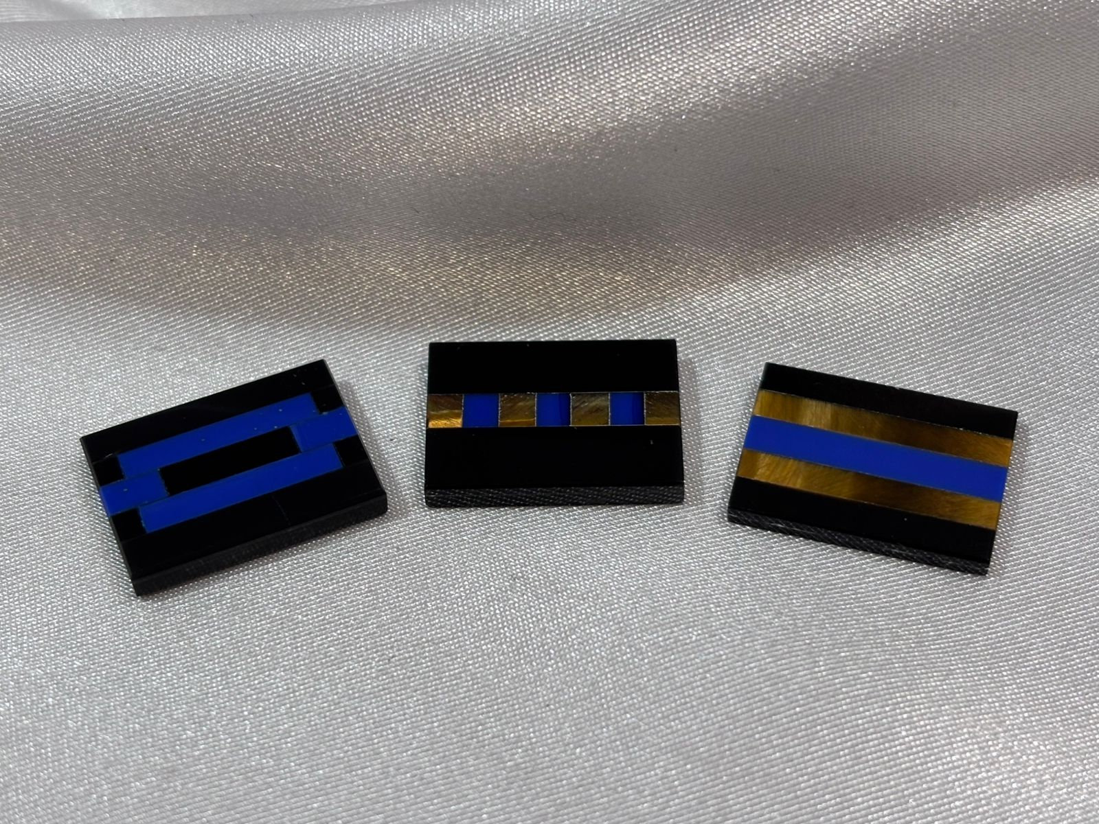 Mosaico Ónix, Lapislázuli y Ojo de Tigre Lineal