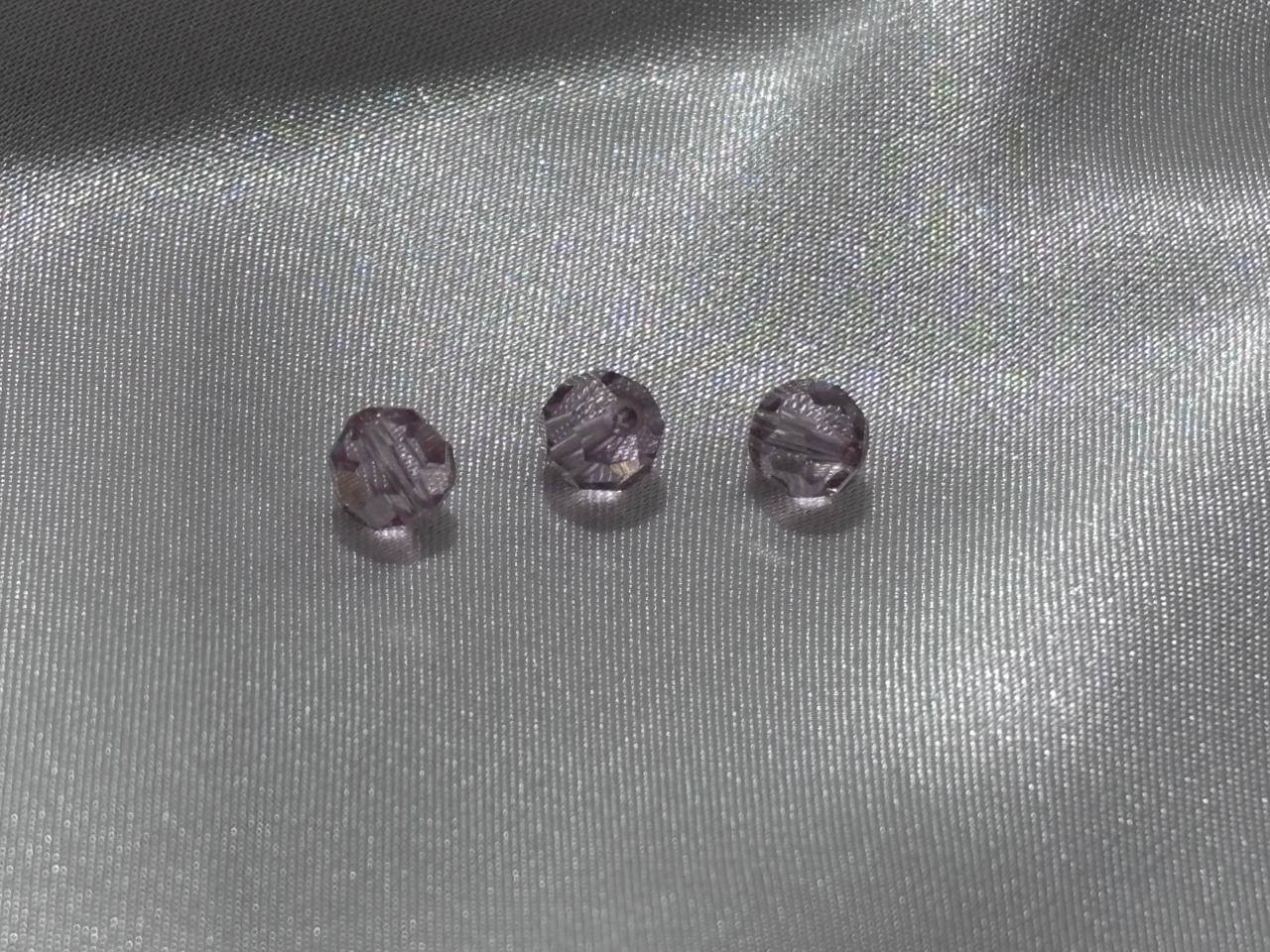 Cristal facetado lavado lavanda